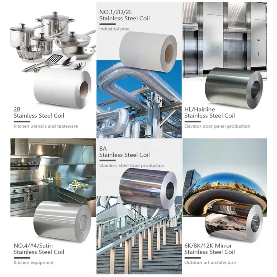 0.3mm 0.4mm 0.5mm 0.6mm 0.8mm 1.0mm 1.5mm 2.0mm 3.0mm tebal 2b Ba 8K Mirror Cold Hot Rolled 201 304L 316L 316 304 Rustless Steel Coil ASTM Ss Strip 0
