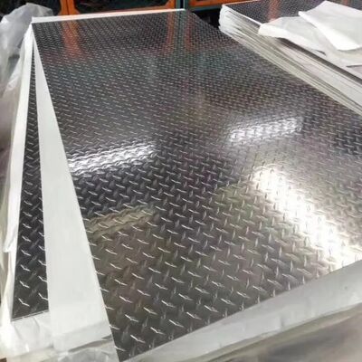 Beli 5052 3003 Aluminium Tread Diamond Plate Mill Finish 500mm pembuatan online