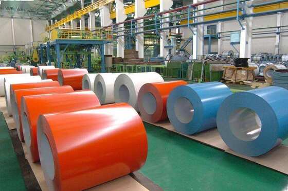 Beli DX51D PPGI PPGL Color Coated Steel Coil 0.12 ∼0.20mm untuk atap tahan korosi dan bangunan pembuatan online