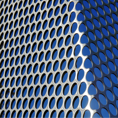 Dekoratif Micro Perforated Aluminium Sheet Plate Mesh Arsitektur Dinding Tirai