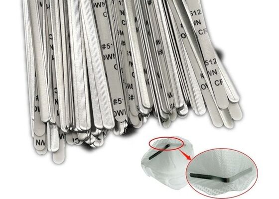 Aluminium Mask Nose Strip Bridge Wire Untuk Masker Wajah Shied 5mm Tetap