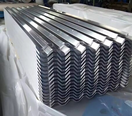 ASTM/DIN/EN/JIS Galvanized corrugated sheet dengan Z30-Z40 Zinc Coating, Ketebalan 0,21-0,22mm dan Full Hard Temper